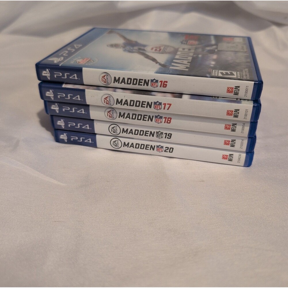 PS4 Madden NFL Game Lot of 5: 16, 17, 18, 19, 20